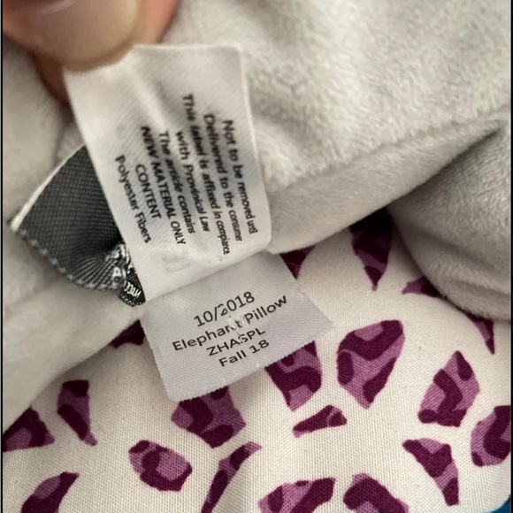 Like New Elephant stuff toy or Pillow (was only used for pillow Decor) - Picture 3 of 5